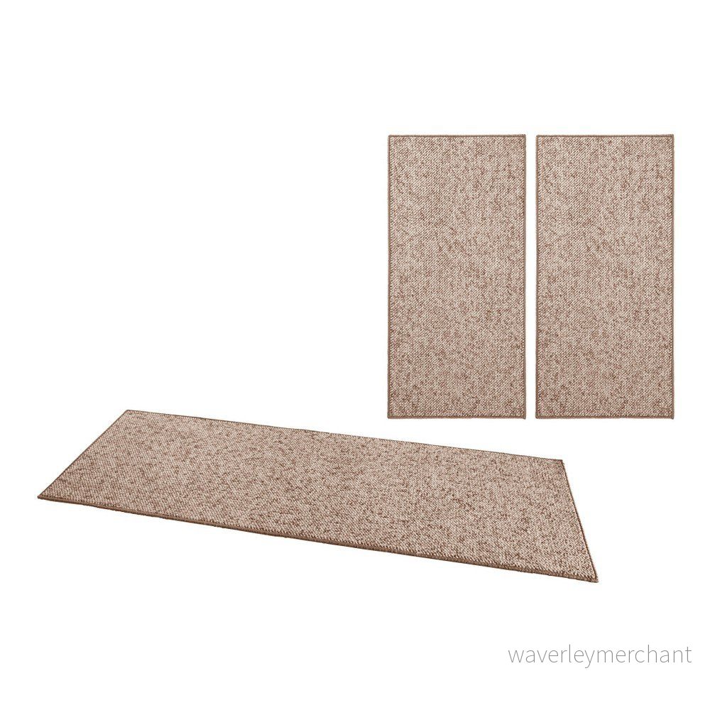Sada 3 hnědých koberců BT Carpet Wolly v:900230