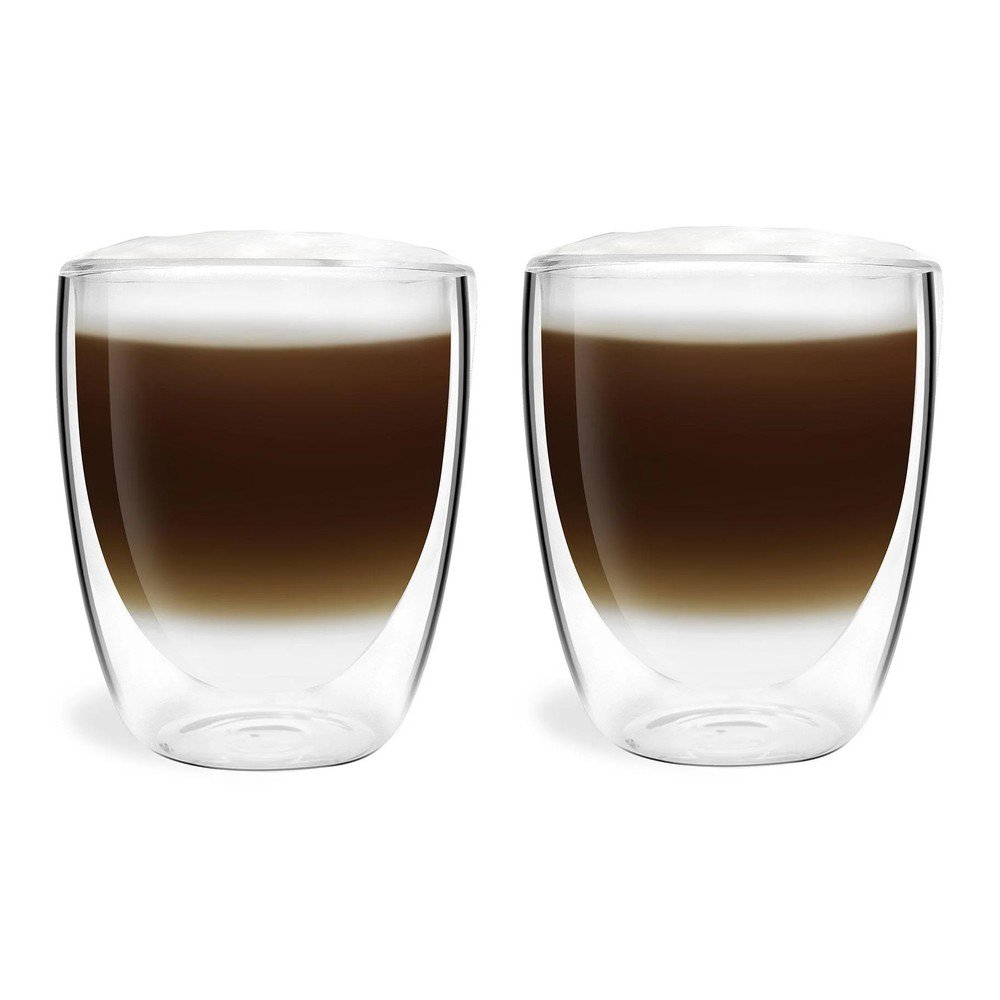 Dvoustěnné/na latte skleněné hrnky v sadě 2 ks 320 ml Amo – Vialli Design v:766074