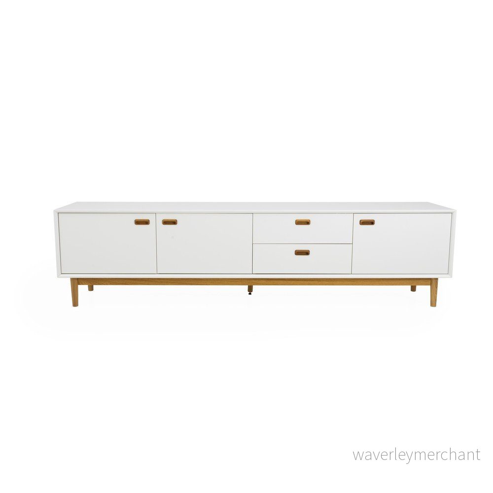 Bílá komoda Tenzo Svea, 57 x 225 cm v:1274954 Bílá komoda Tenzo Svea, 57 x 225 cm v:1274954