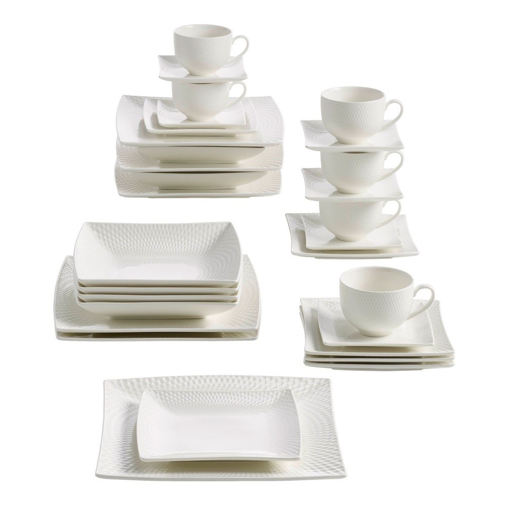 30dílná sada porcelánového nádobí Maxwell & Williams Diamonds Square v:1030002