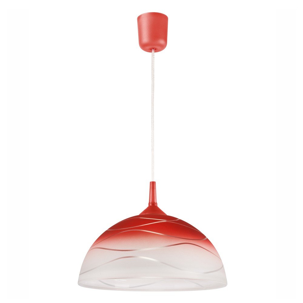 Červené závěsné svítidlo ø 30 cm Sfera – LAMKUR v:1215452