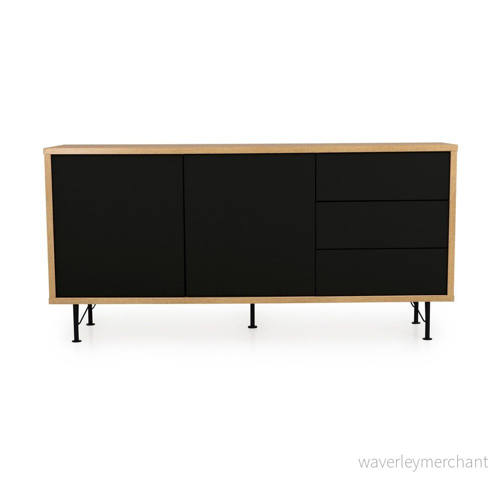 Černá komoda Tenzo Flow, délka 164 cm v:1274812
