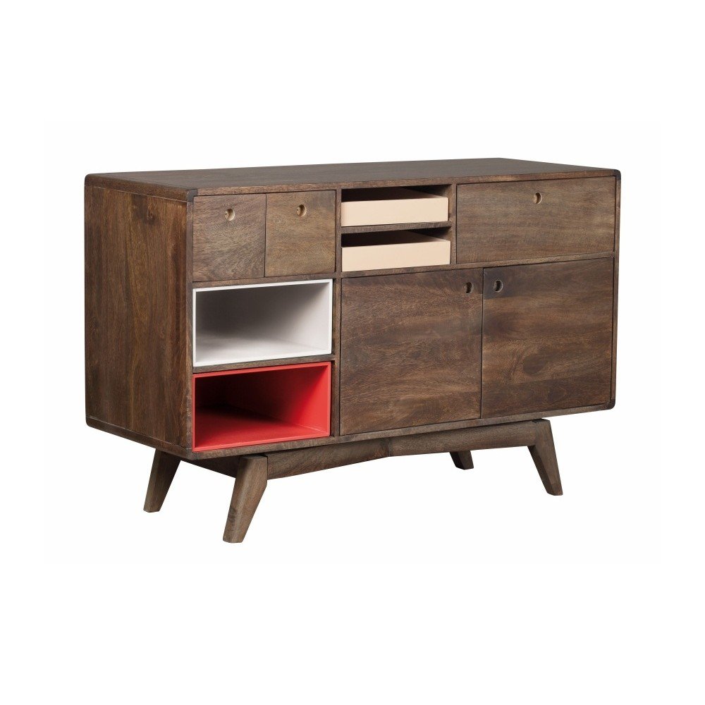 Komoda z masivního mangového dřeva Woodjam Play Dark, 119 cm v:730204