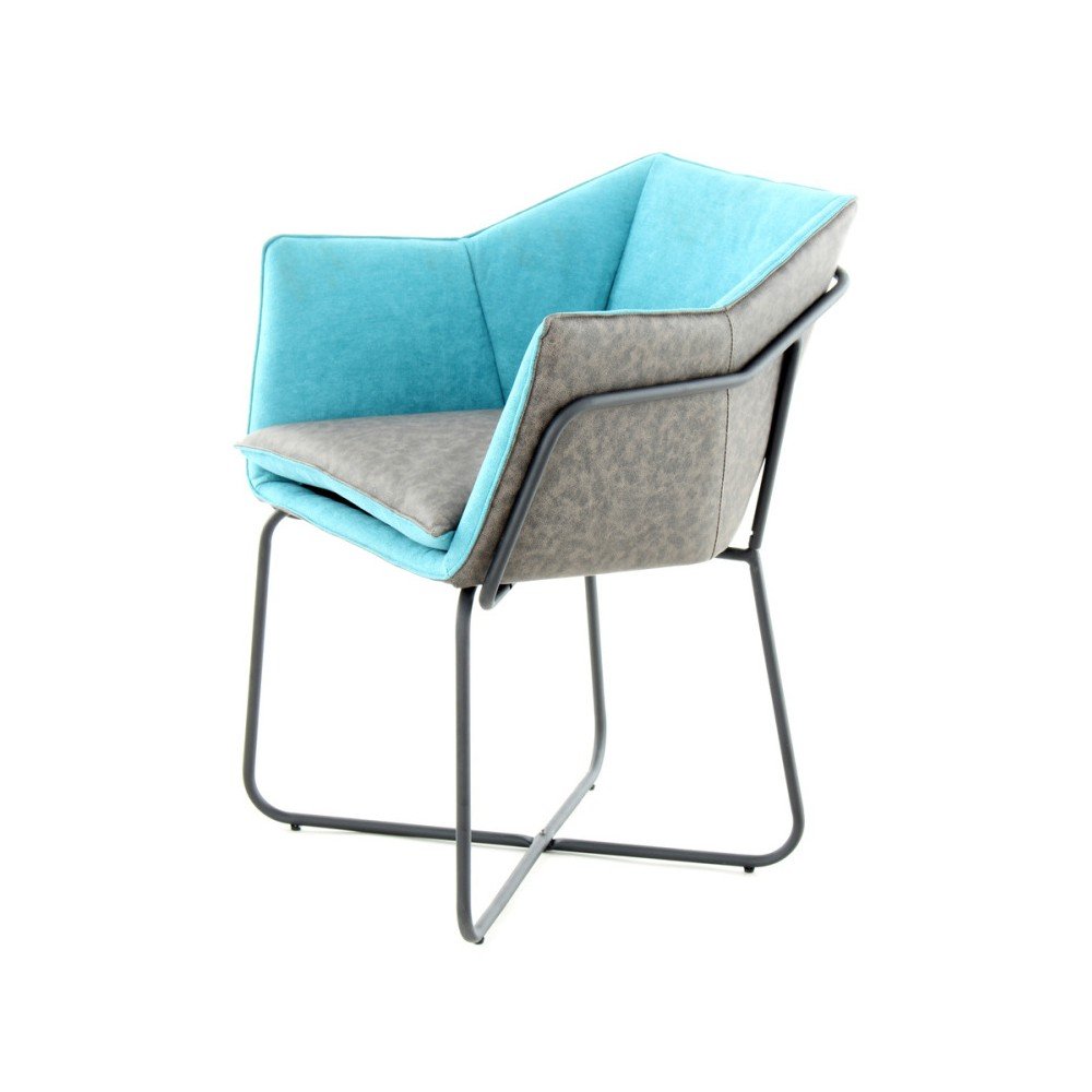 Modro-šedá jídelní židle 360 Living Miretta v:1211324