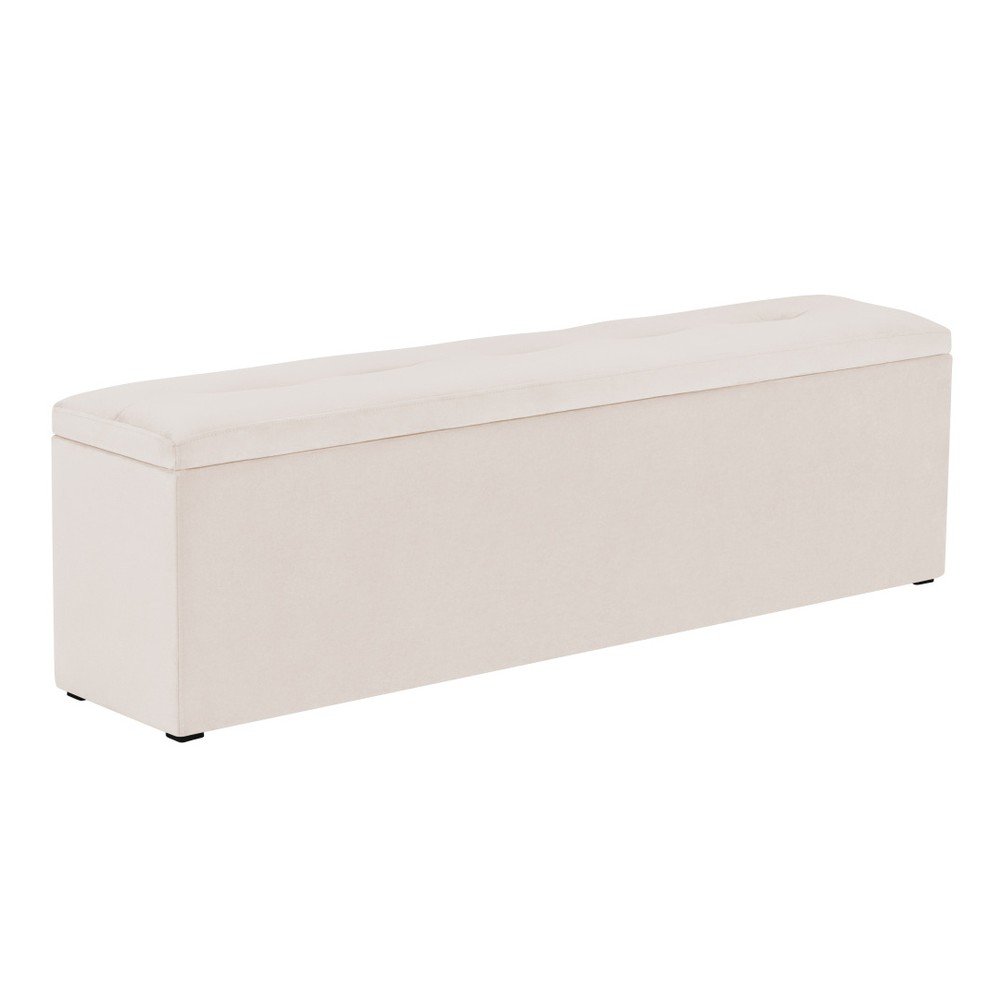 Béžový otoman k posteli s úložným prostorem Kooko Home, 47 x 140 cm v:1086594