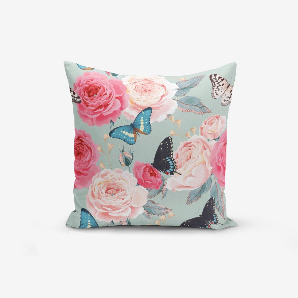 Povlak na polštář s příměsí bavlny Minimalist Cushion Covers Lekeli Butterflys, 45 x 45 cm v:1166564