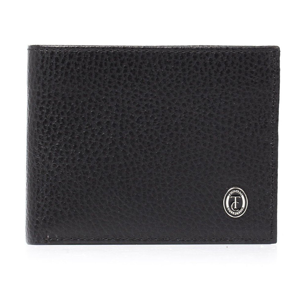 Černá pánská kožená peněženka Trussardi Moneymaker, 12,5 x 9,5 cm v:1163124