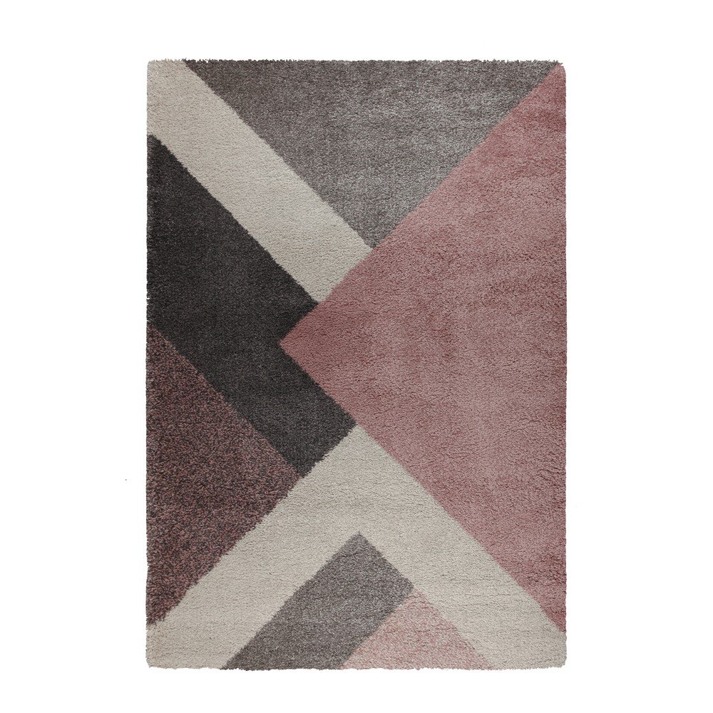 Růžovo-šedý koberec Flair Rugs Zula, 160 x 230 cm v:1297978