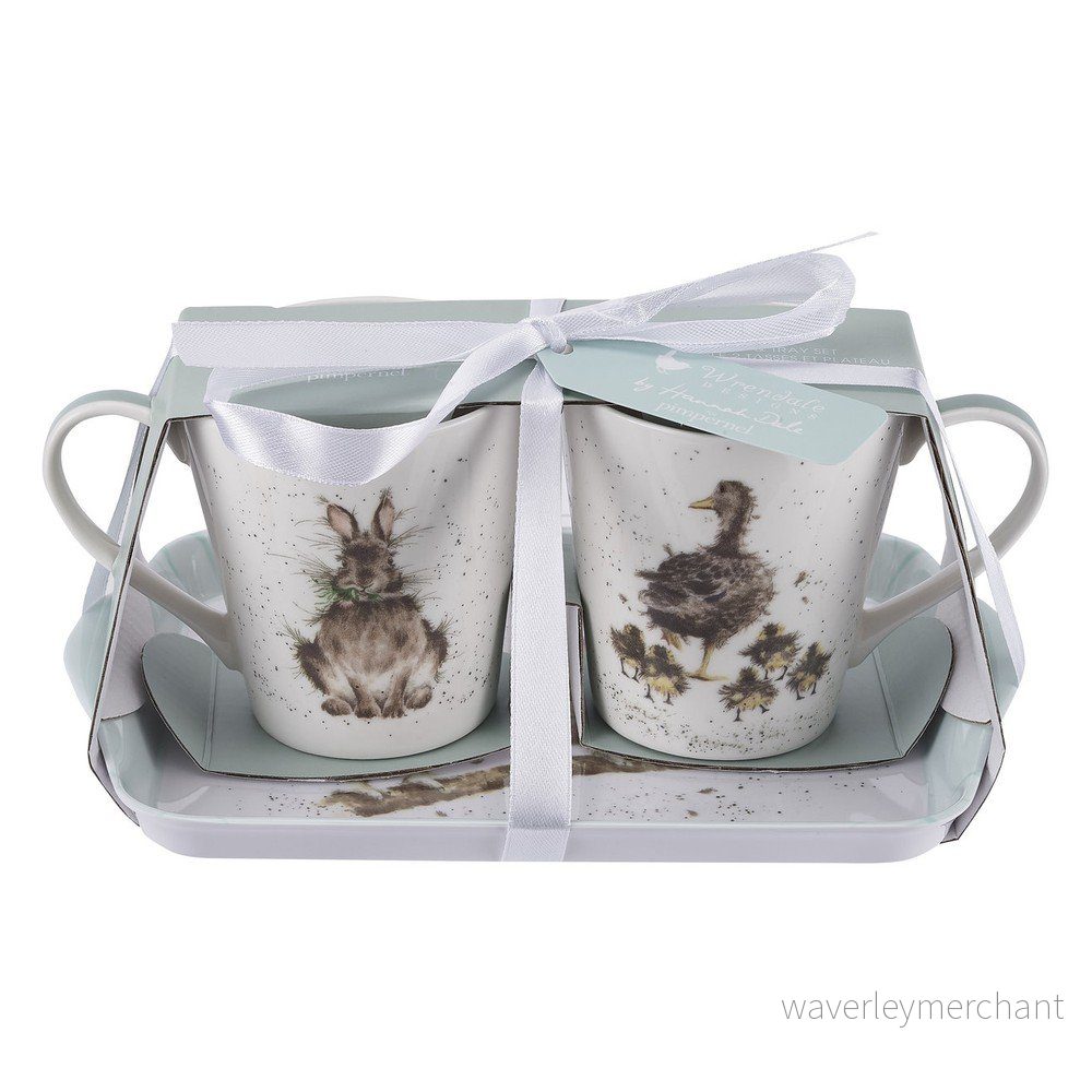 Sada 2 hrnků z kostního porcelánu s podtáckem Royal Worcester Animals, 180 ml v:1264480