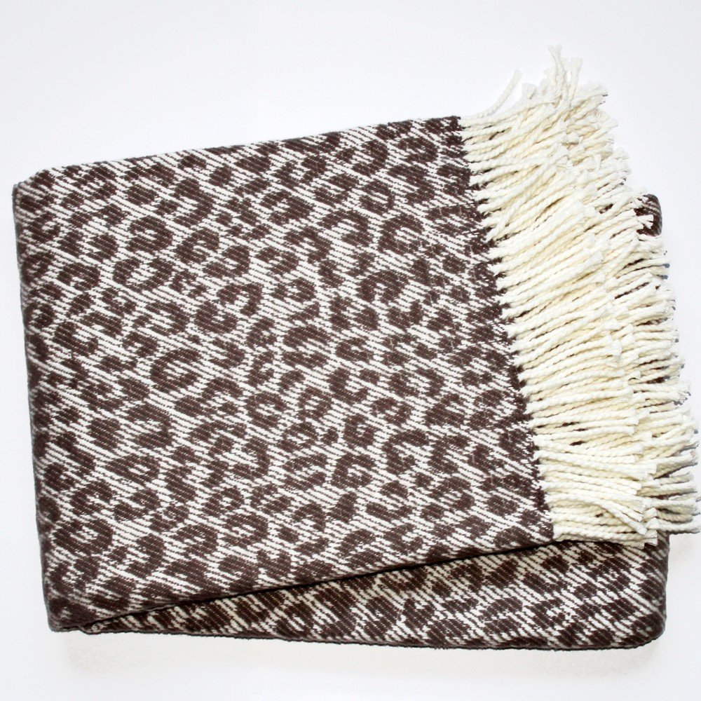 Tmavě hnědá deka Euromant Leopard, 140 x 180 cm v:691656