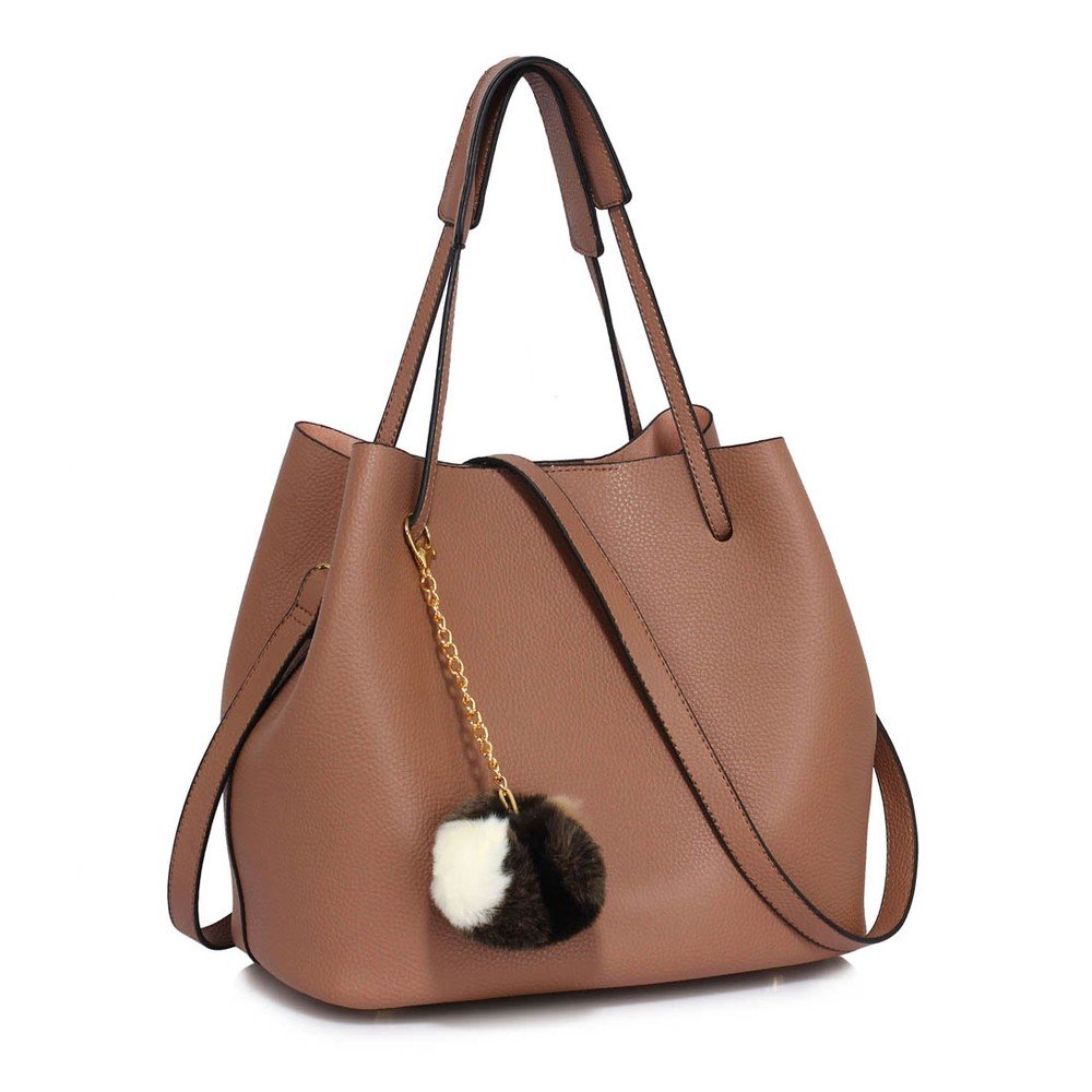 Pudrově růžová kabelka L&S Bags Vesinet v:773394