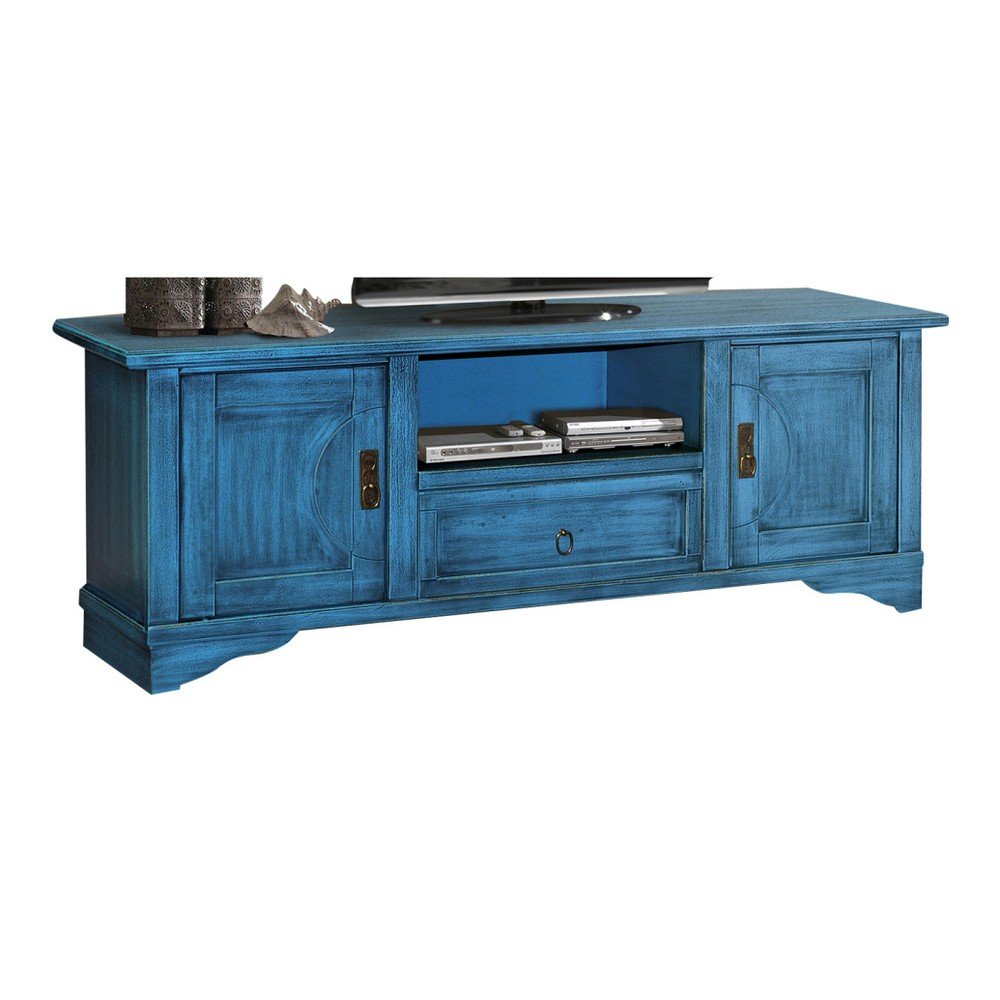 Modrý TV stolek Crido Consulting Credenza v:901158