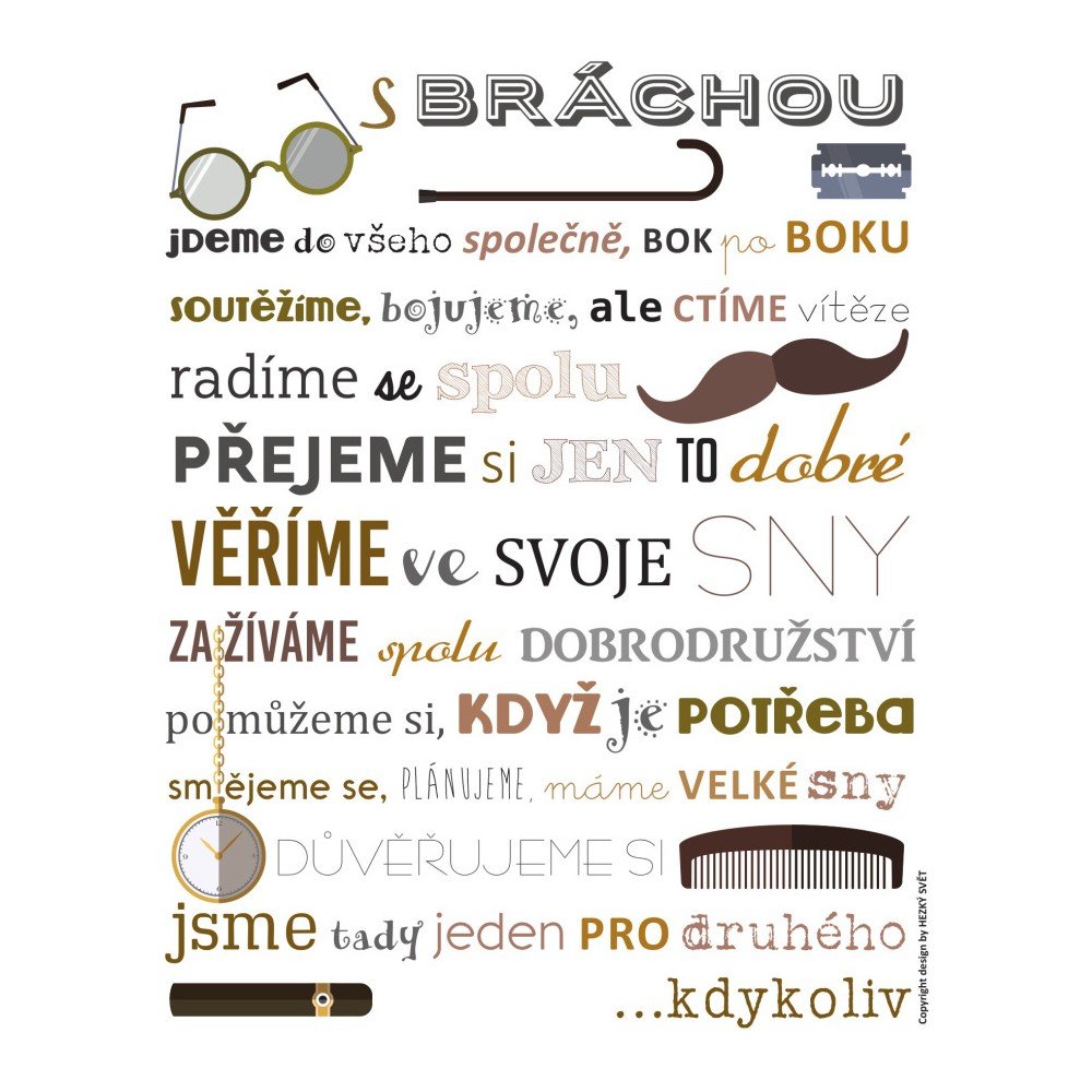 Plakát Hezký svět Brácha, 50 x 40 cm v:833106
