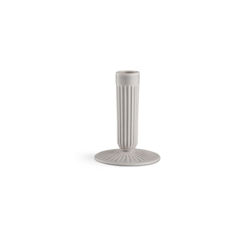 Světle šedý kameninový svícen Kähler Design Hammershoi, výška 12 cm v:1301806