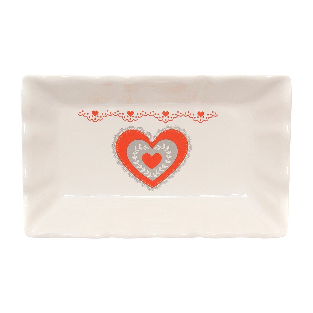 Keramická servírovací mísa Kasanova Heart, 21 x 13 cm v:1203214