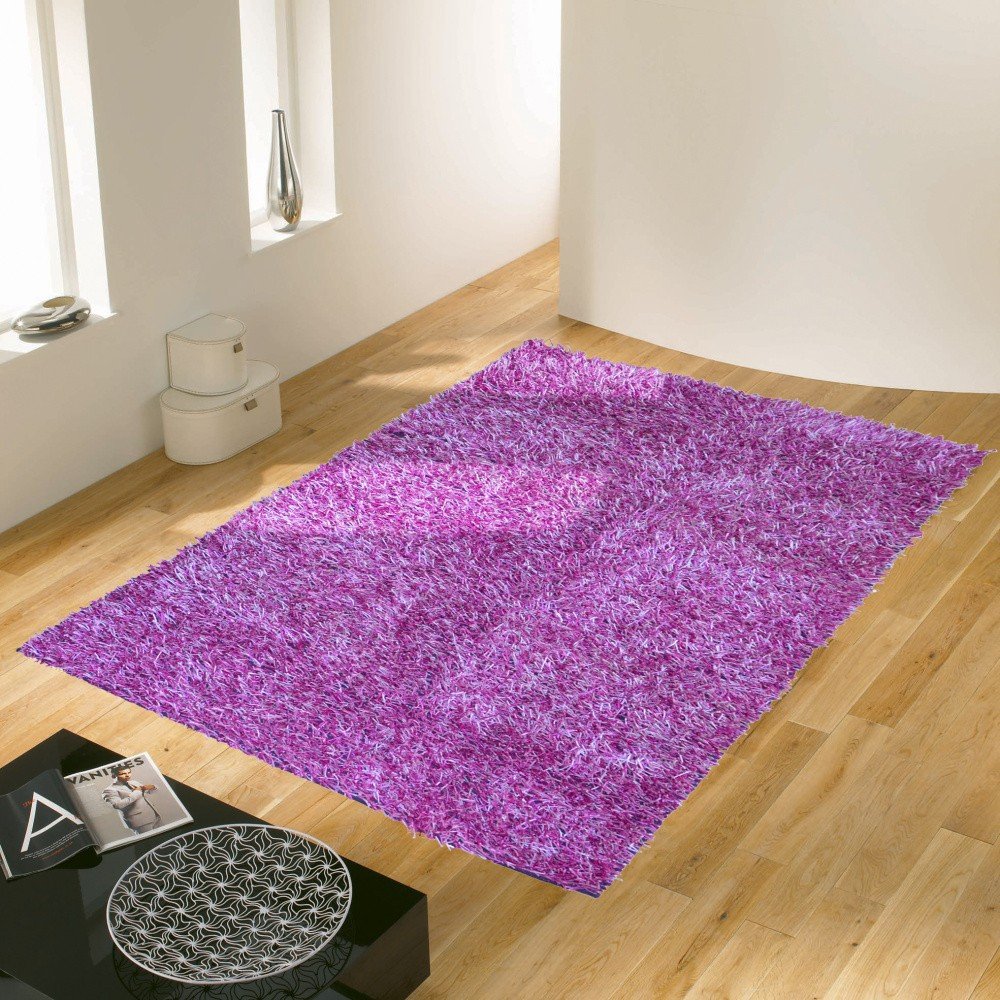 Fialový koberec Webtappeti Shaggy, 60 x 180 cm v:884226
