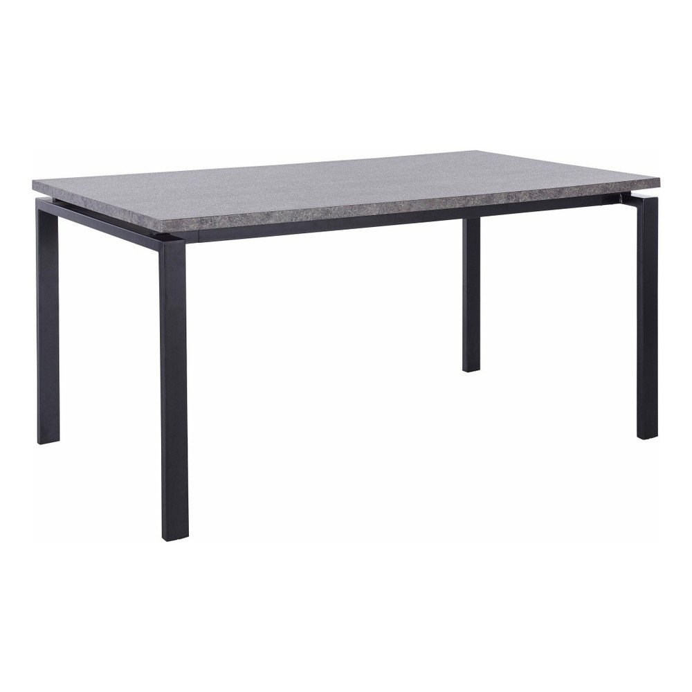 Černý jídelní stůl s deskou v dekoru betonu Støraa Sanda, 90 x 160 cm v:882596