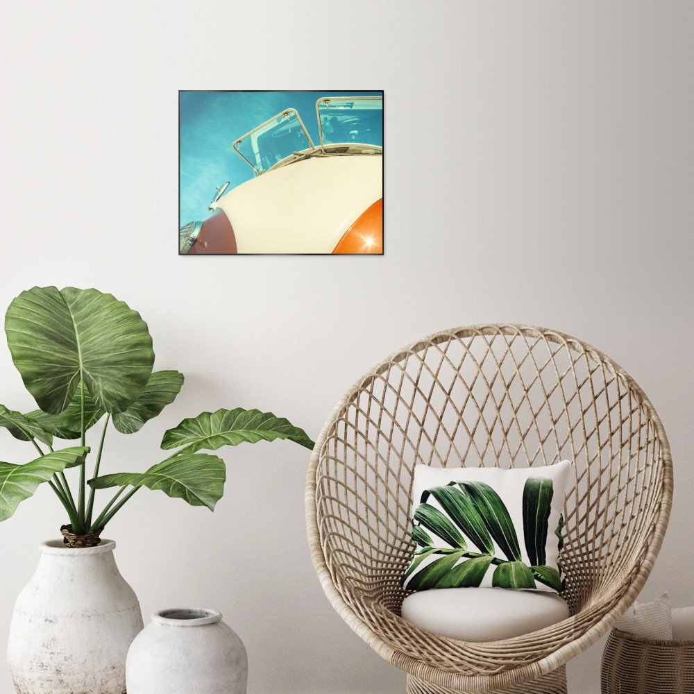 Obraz v černém rámu OrangeWallz Retro Camper, 40 x 50 cm v:1144180