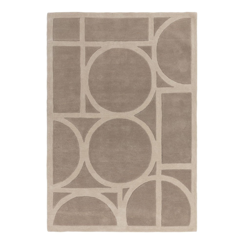 Světle hnědý vlněný koberec 120x170 cm Metro Taupe – Asiatic Carpets v:1565396