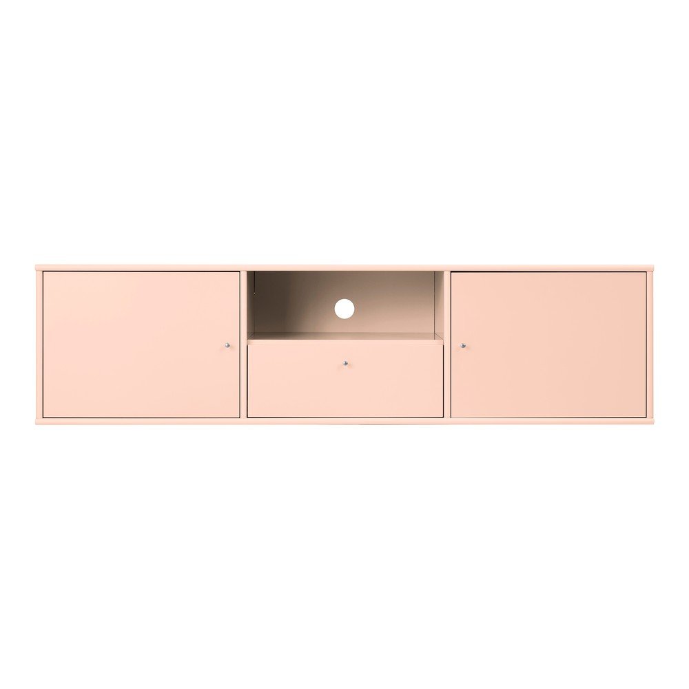 Světle růžový TV stolek 161x42x45 cm Mistral – Hammel Furniture v:1821162