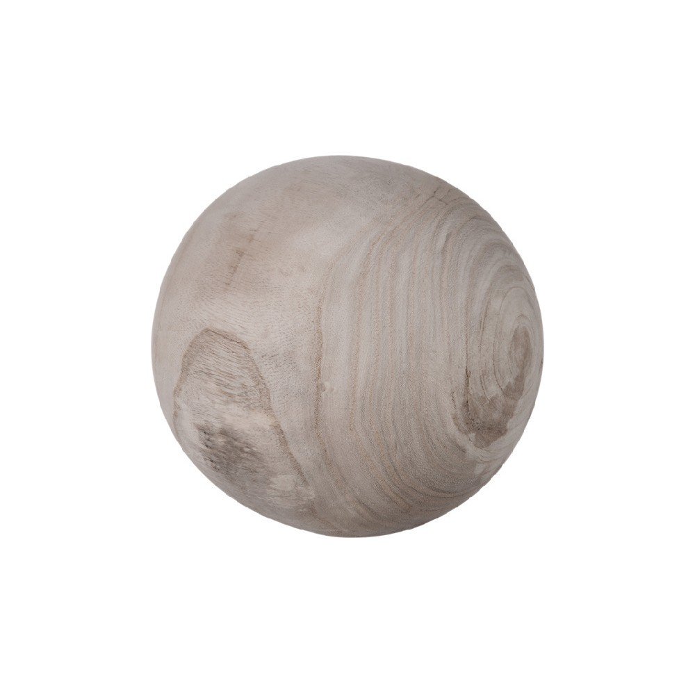 Dekorativní koule ze dřeva Paulownia J-Line, ⌀ 15 cm v:1132558