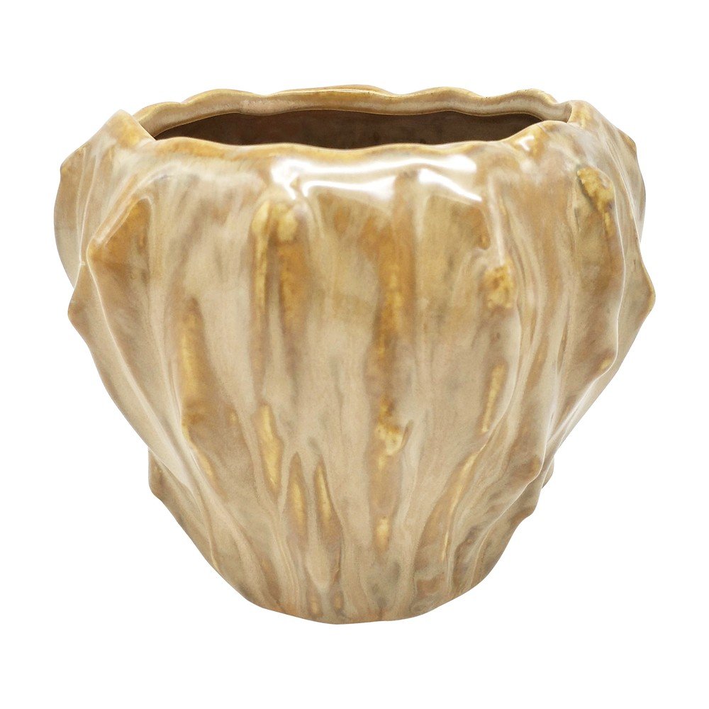 Pískově hnědý keramický květináč PT LIVING Flora, ø 12,5 cm v:1335714