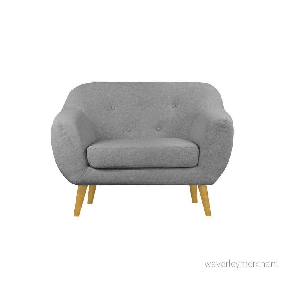 Světle šedé křeslo Helga Interiors Oslo v:869702