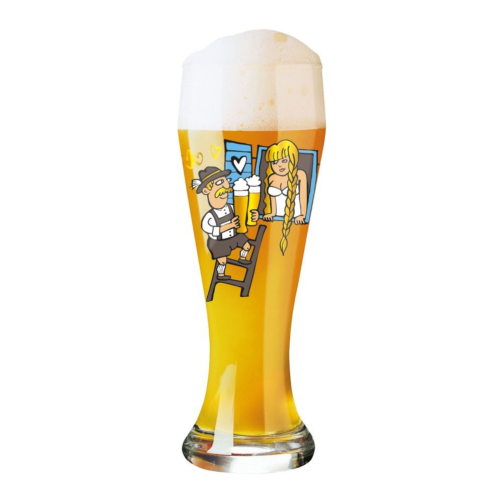 Set pivní sklenice z křišťálového skla a 5 podtácků Ritzenhoff Martina Schlenke, 645 ml v:1344639
