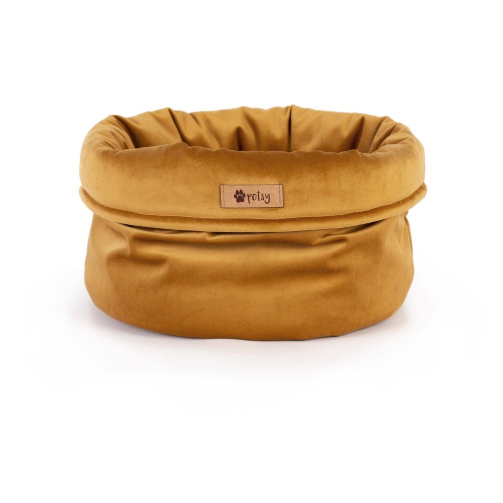 Sametový pelíšek ve zlaté barvě ø 40 cm Basket Royal v:1462988