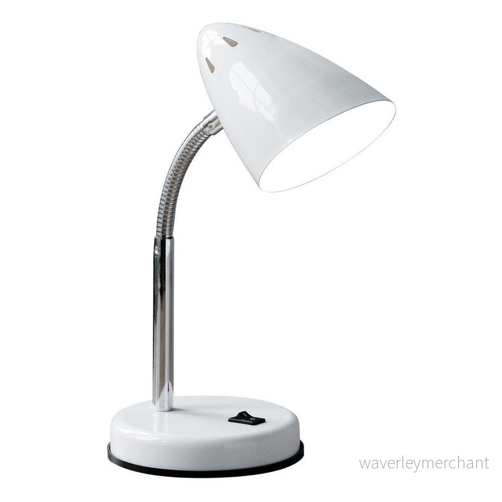 Bílá flexibilní stolní lampa Premier Housewares Flexi Desk v:939642 Bílá flexibilní stolní lampa Premier Housewares Flexi Desk v:939642