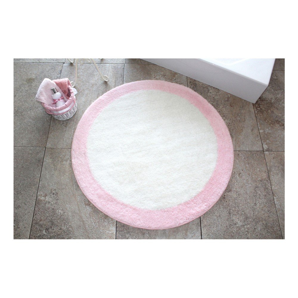 Koupelnová předložka Ronda Pink, ⌀ 90 cm v:979928