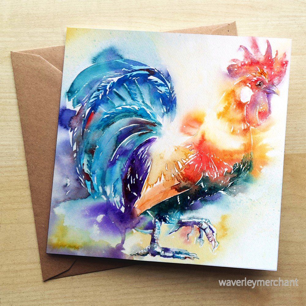 Přáníčko Wraptious Cockerel in the Spring v:723710