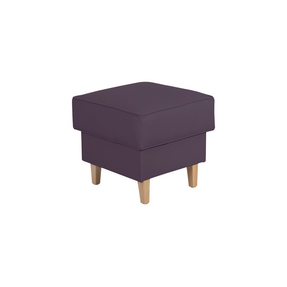 Fialová podnožka z imitace kůže Max Winzer Lorris Leather Violet v:1056078