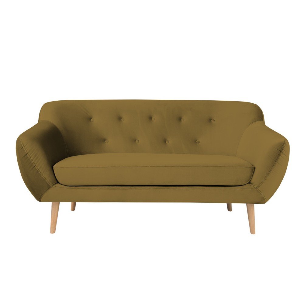 Hořčicově žlutá dvoumístná pohovka Mazzini Sofas Amelie v:983822