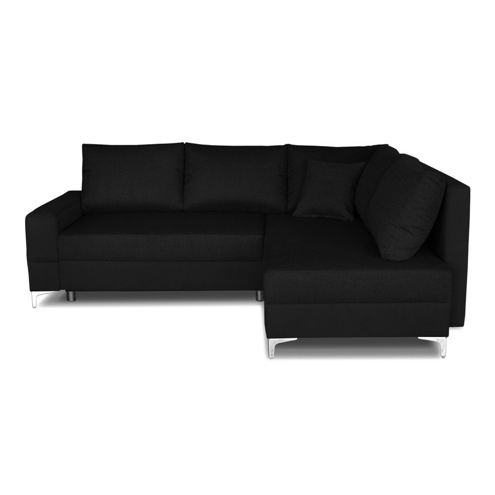 Černá rohová rozkládací pohovka Windsor & Co. Sofas Zeta, pravý roh v:762798