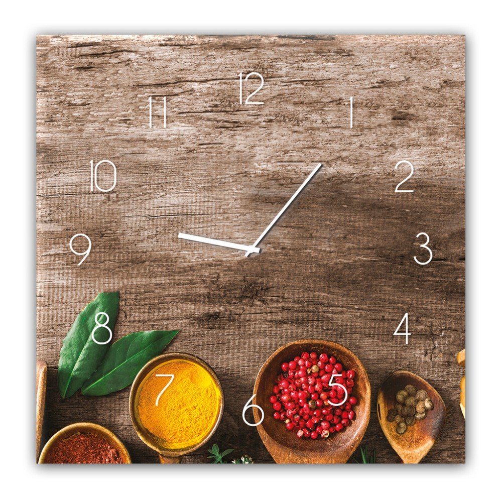 Nástěnné hodiny Styler Glassclock Pepper, 30 x 30 cm v:1175750