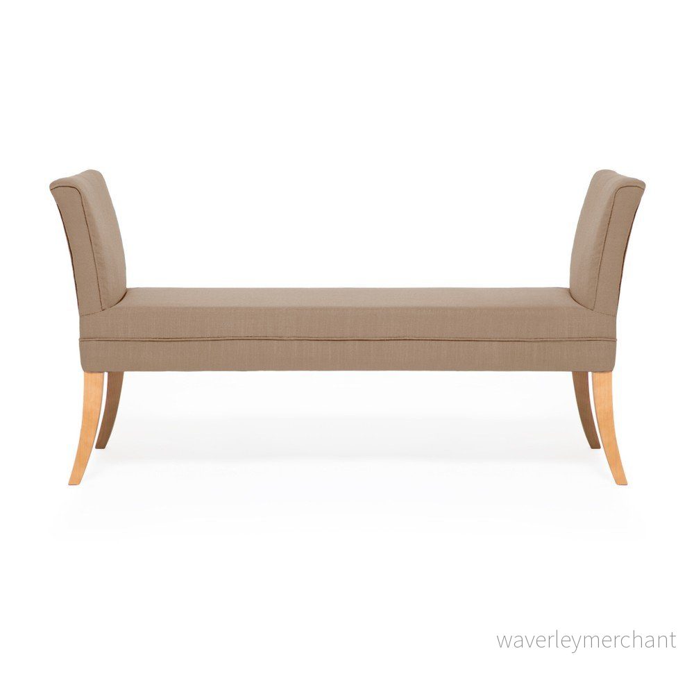 Lavice ve velbloudí hnědé barvě Vivonita Selma Linen, 130 x 67 cm v:1099056