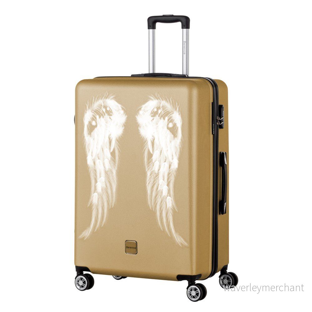 Cestovní kufr ve zlaté barvě Berenice Wings, 107 l v:1273834