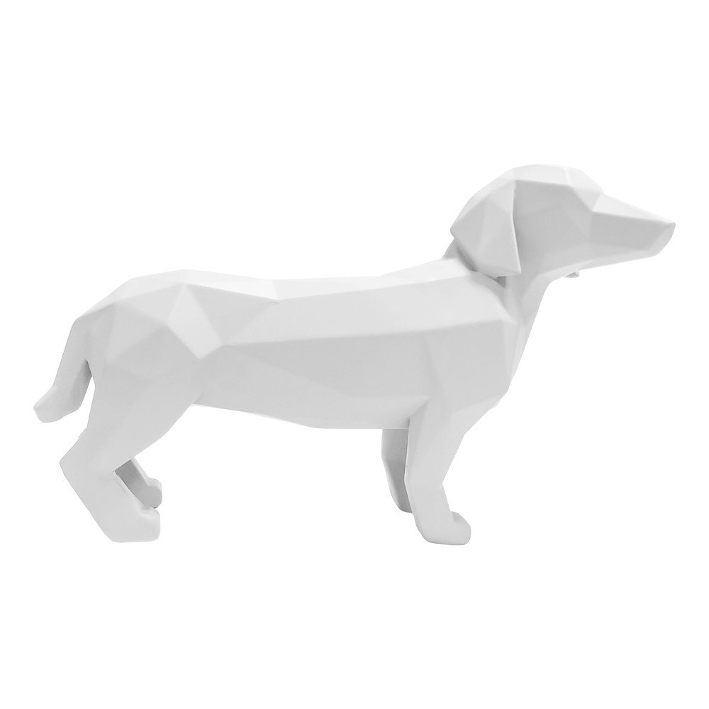 Matně bílá soška PT LIVING Origami Standing Dog, výška 20,8 cm v:1367785
