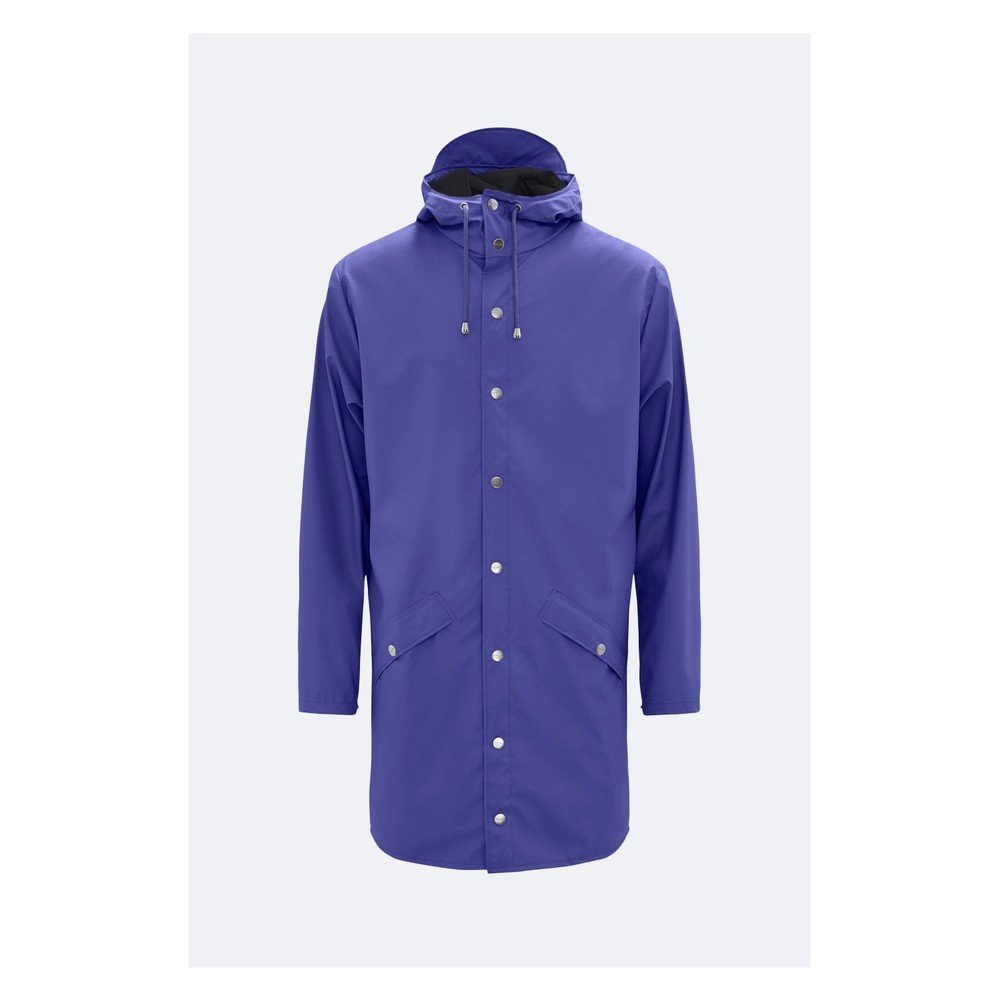 Fialová unisex bunda s vysokou voděodolností Rains Long Jacket, velikost XS / S v:1160620