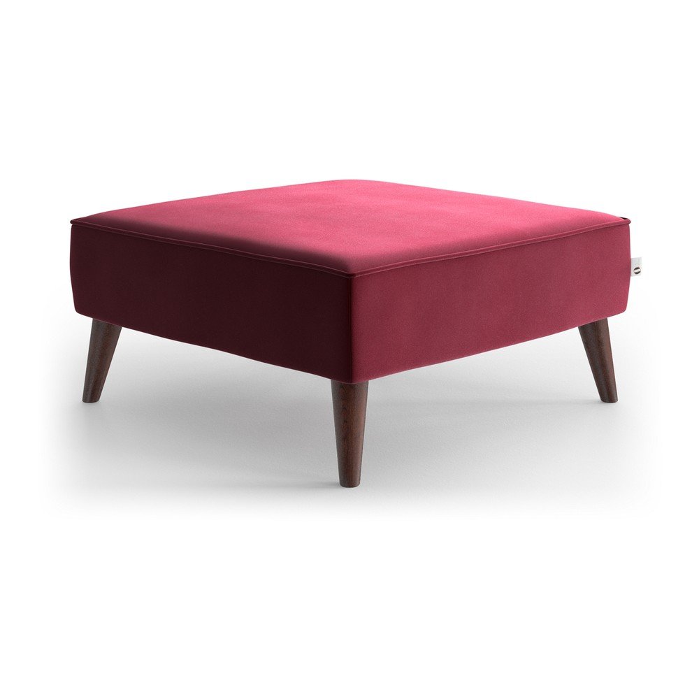 Červená sametová podnožka My Pop Design Auteuil v:1392653