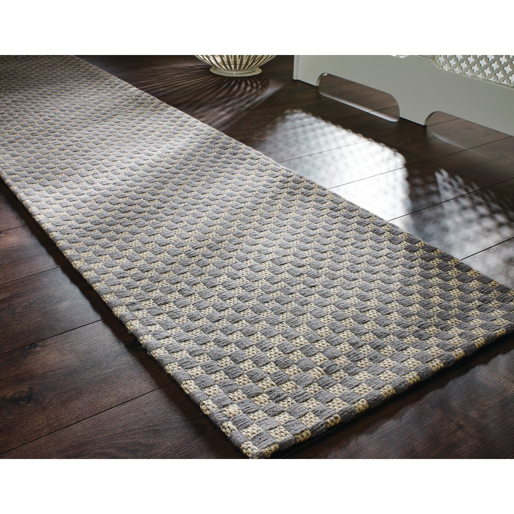 Tmavě šedý koberec z juty Flair Rugs Check, 160 x 230 cm v:1390483