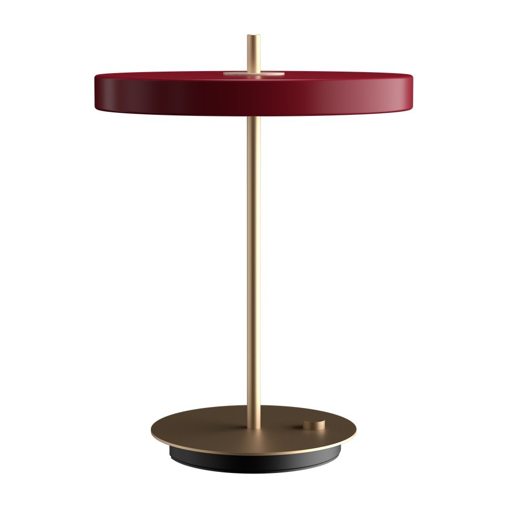 Vínová LED stmívatelná stolní lampa s kovovým stínidlem Asteria Table – UMAGE v:1560554