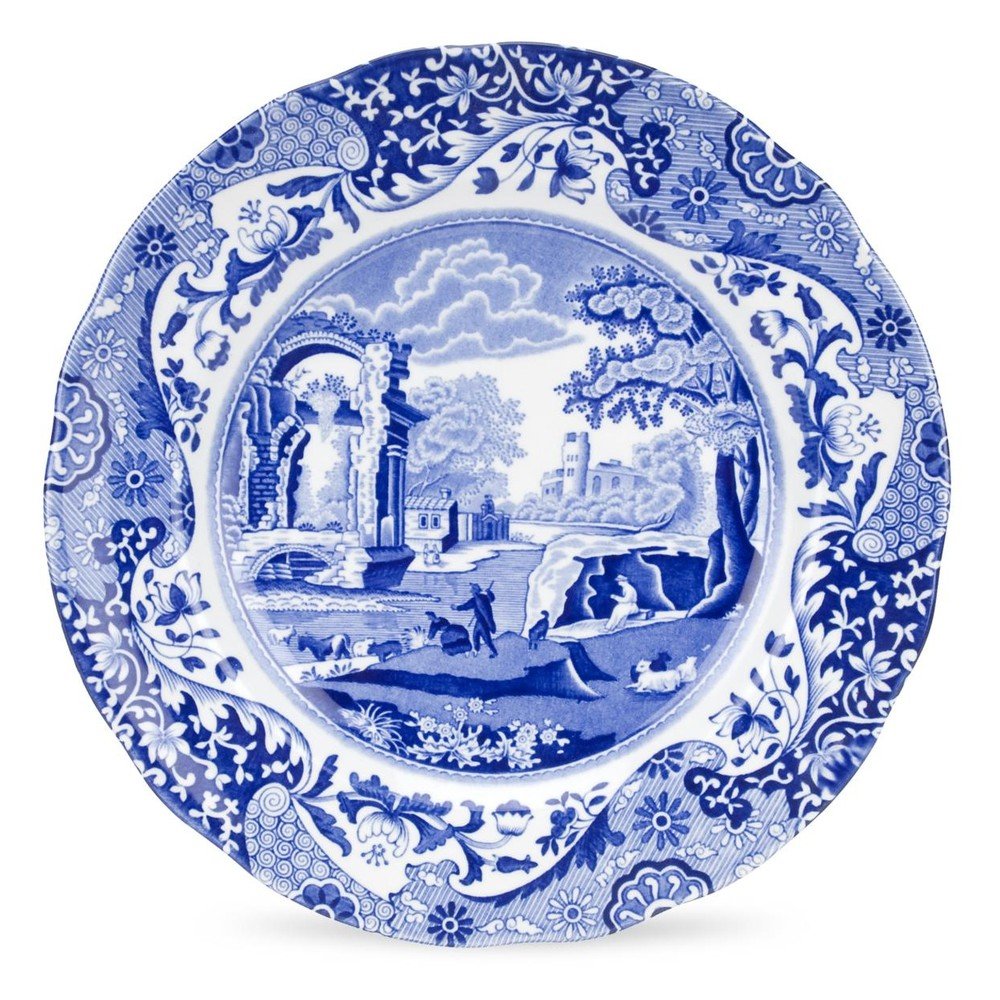 Sada 4 bílomodrých talířů Spode Blue Italian, ø 23 cm v:1206724