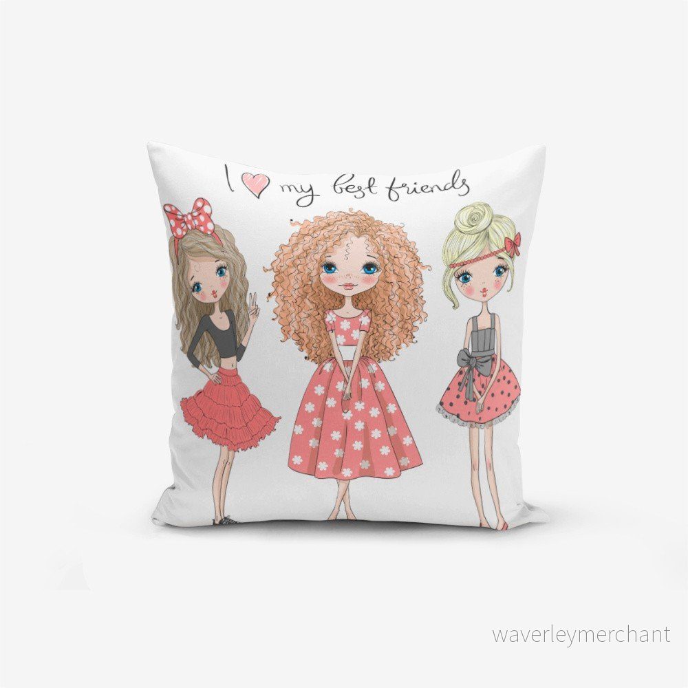 Povlak na polštář s příměsí bavlny Minimalist Cushion Covers Modern Best Friends, 45 x 45 cm v:1236524