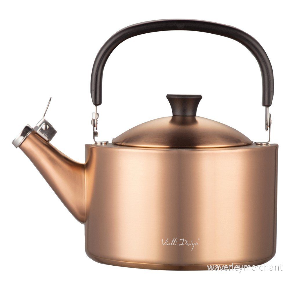 Varná konvice z nerezové oceli v měděné barvě 1,5 l Diamante – Vialli Design v:1743328