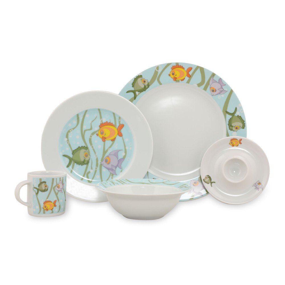 5dílný dětský porcelánový jídelní set Kütahya Porselen Sea World v:1405381 5dílný dětský porcelánový jídelní set Kütahya Porselen Sea World v:1405381