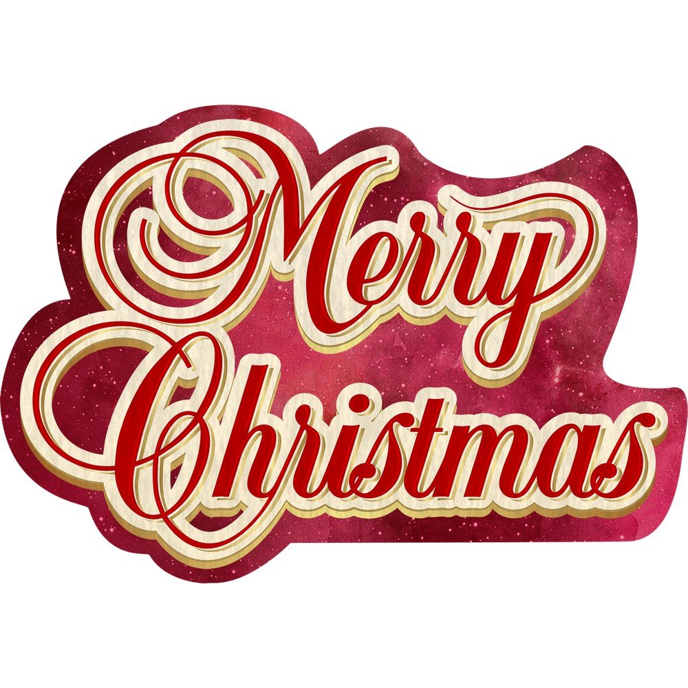 Červený koberec Vitaus Merry Christmas, 60 x 100 cm v:1319954