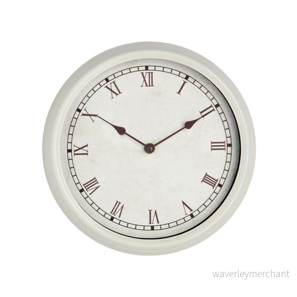 Krémové hodiny Premier Housewares Rustic v:767610