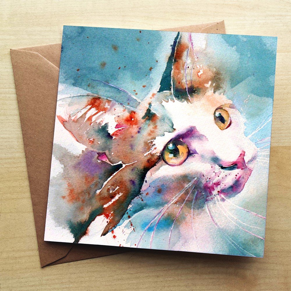 Přáníčko Wraptious The Look of Love Cat v:723748